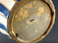 Keramische cache-pot rayé bleu - afbeelding 5 van  5