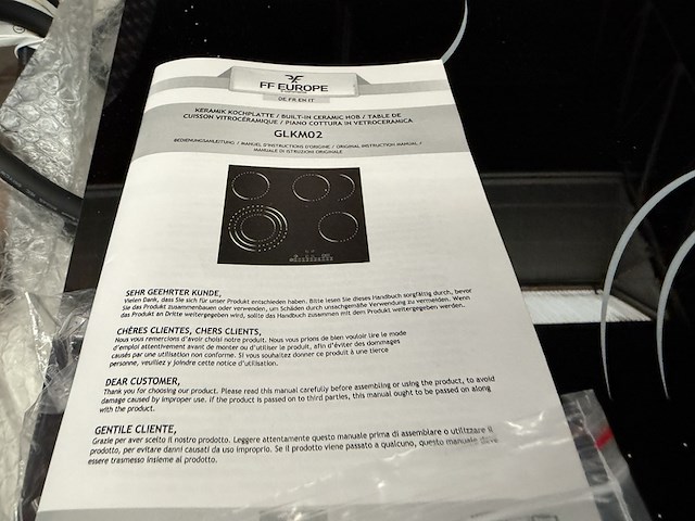 Keramische kookplaat met 4 zones jago - afbeelding 5 van  5