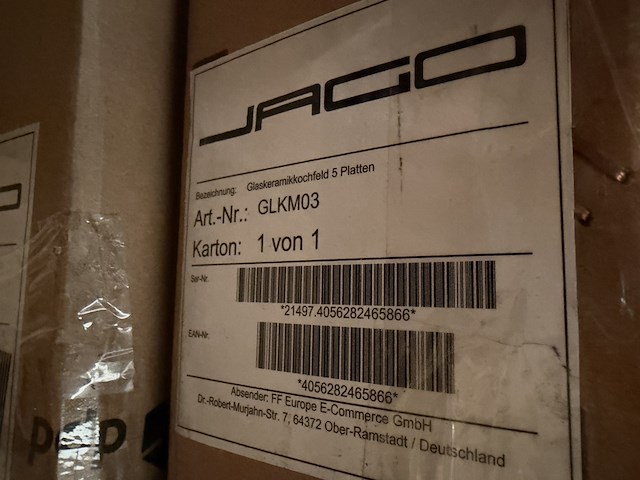 Keramische kookplaat met 5 zones jago - afbeelding 3 van  3