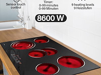 Keramische kookplaat met 5 zones jago - afbeelding 1 van  3