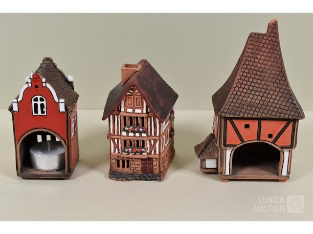 Keramische miniatuurhuisjes - afbeelding 4 van  7
