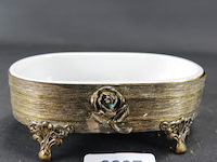 Keramische zeephouder in messing houder - afbeelding 2 van  5