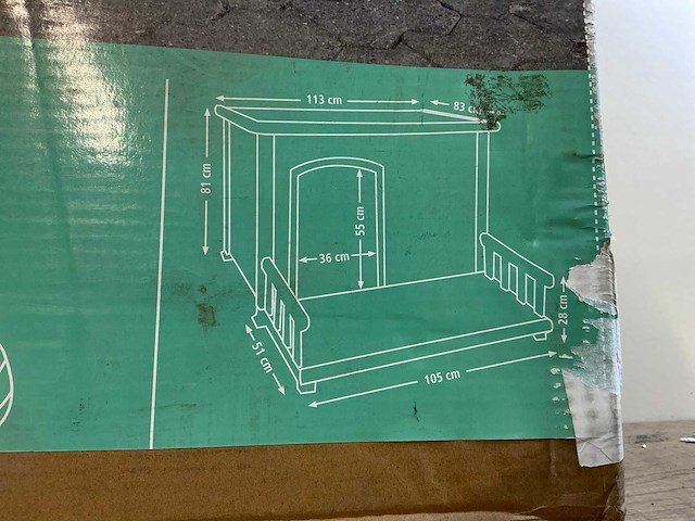 Kerbl pet dog house hondenhok - afbeelding 3 van  5