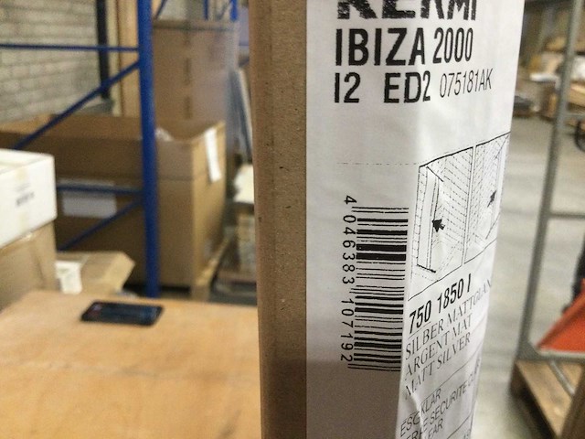 Kermi - biza 200 - hoek halfdeel 75x185 - afbeelding 3 van  7