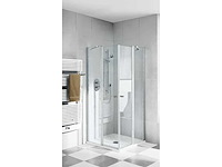 Kermi - ibiza 2000 eor - hoek instap rechts met schuifdeur 75x185 cm - afbeelding 1 van  2