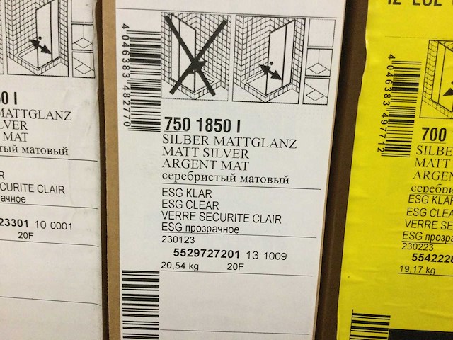 Kermi - ibiza 2000 eor - hoek instap rechts met schuifdeur 75x185 cm - afbeelding 2 van  2