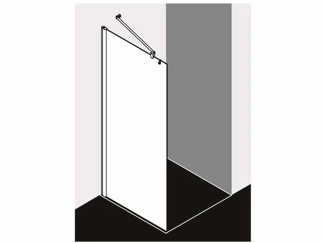 Kermi - pega - douchewand 200 cm - afbeelding 2 van  2
