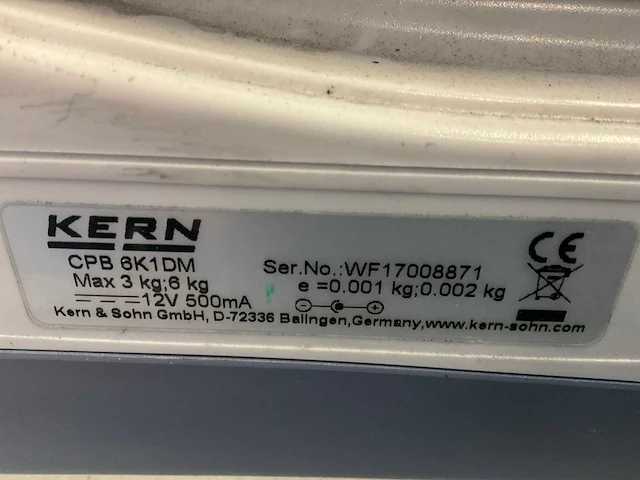 Kern cpb 6k 1dm precisieweegschaal - afbeelding 6 van  6