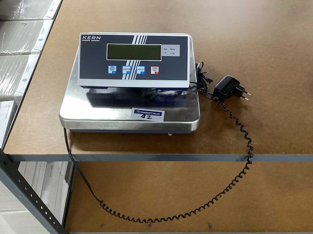 Kern digitale plateauweegschaal - max. 300kg - afbeelding 1 van  5