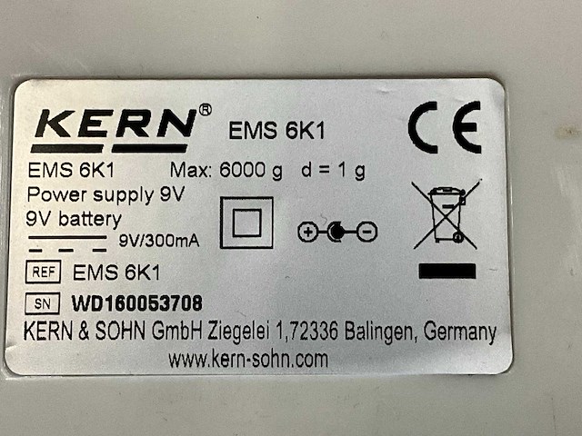 Kern ems 6k1 accu precisieweegschaal (2x) - afbeelding 3 van  3