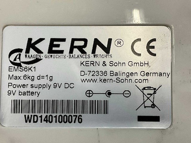 Kern ems 6k1 accu precisieweegschaal (2x) - afbeelding 5 van  5