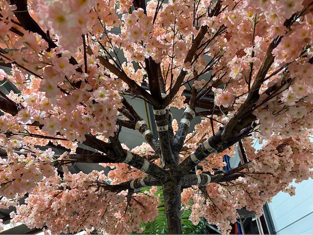 Kersen bloesem kersen bloesem kunstboom - afbeelding 4 van  11