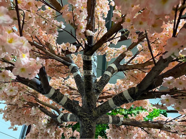 Kersen bloesem kersen bloesem kunstboom - afbeelding 9 van  17