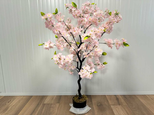 Kersen bloesem kunstboom (2x) - afbeelding 1 van  13