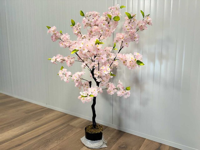 Kersen bloesem kunstboom (2x) - afbeelding 9 van  13