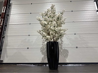 Kersen bloesem kunstboom met pot - afbeelding 6 van  13