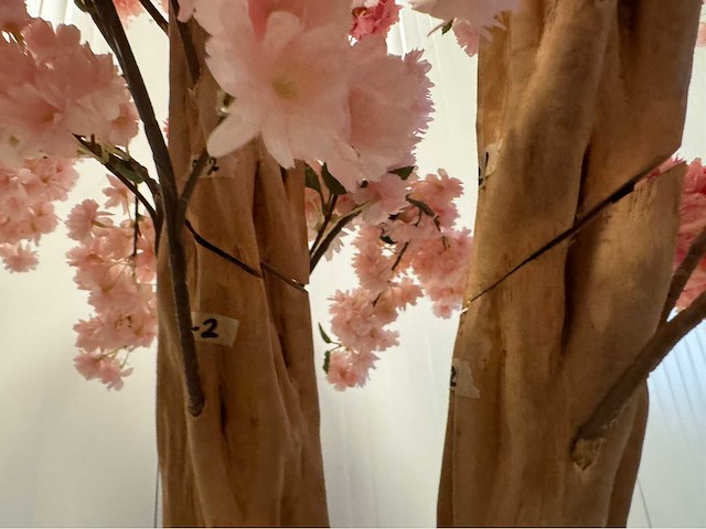 Kersen bloesem kunstboom met pot - afbeelding 2 van  15