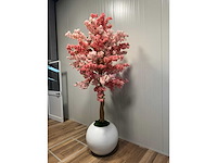 Kersen bloesem kunstboom met pot - afbeelding 6 van  15