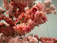 Kersen bloesem kunstboom met pot - afbeelding 13 van  15