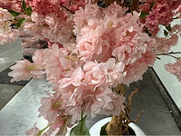 Kersen bloesem kunstboom met pot - afbeelding 2 van  16