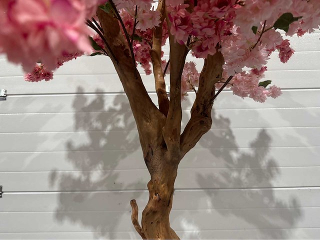 Kersen bloesem kunstboom met pot - afbeelding 3 van  16