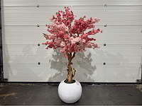 Kersen bloesem kunstboom met pot - afbeelding 9 van  16