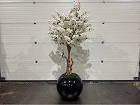 Kersen bloesem kunstboom met pot