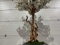 Kersen bloesem kunstboom met pot - afbeelding 10 van  14