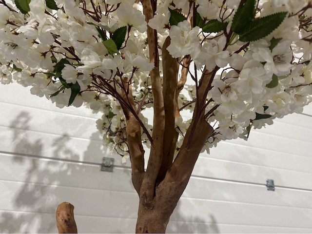 Kersen bloesem kunstboom met pot - afbeelding 13 van  14