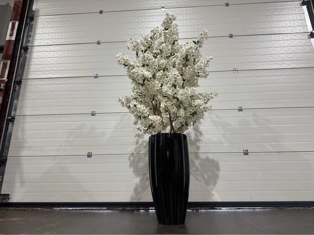 Kersen bloesem kunstboom met pot - afbeelding 6 van  13