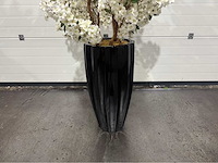 Kersen bloesem kunstboom met pot - afbeelding 8 van  13