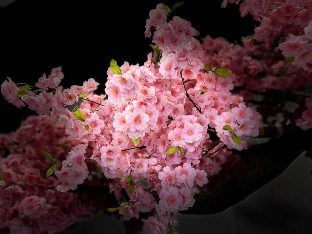 Kersen bloesem kunstboom roze - afbeelding 5 van  19