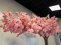 Kersen bloesem kunstboom roze - afbeelding 3 van  4
