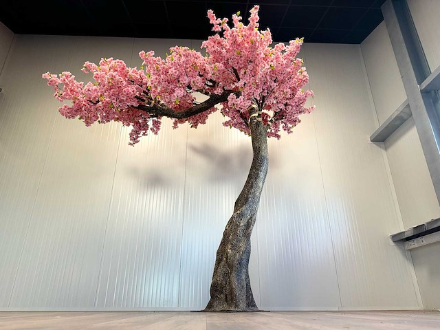 Kersen bloesem kunstboom roze - afbeelding 1 van  17