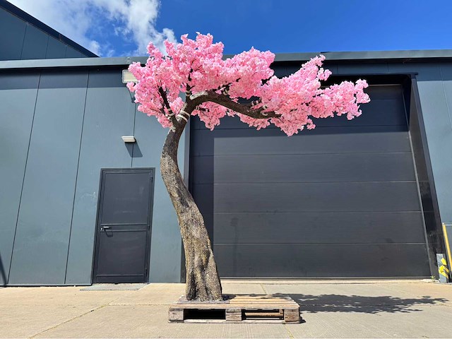 Kersen bloesem kunstboom roze - afbeelding 1 van  12