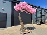 Kersen bloesem kunstboom roze - afbeelding 6 van  12