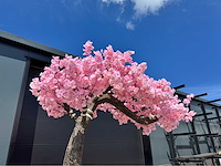 Kersen bloesem kunstboom roze - afbeelding 7 van  12