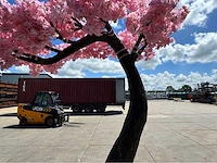 Kersen bloesem kunstboom roze - afbeelding 3 van  12