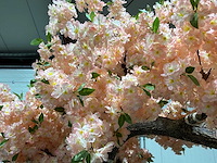 Kersen bloesem kunstboom zalm / rosé - afbeelding 13 van  13