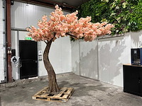 Kersen bloesem kunstboom zalm / rosé - afbeelding 3 van  14