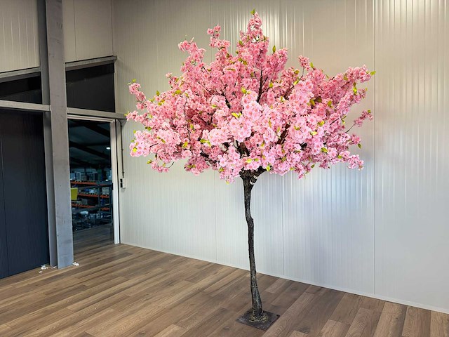 Kersen bloesem kunstboom - afbeelding 9 van  16