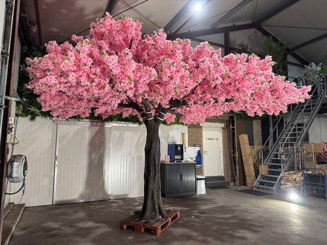 Kersen bloesem kunstboom - afbeelding 12 van  22