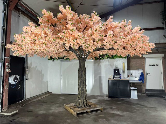 Kersen bloesem kunstboom - afbeelding 12 van  25