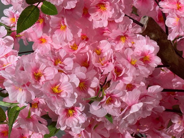 Kersen bloesem kunstboom - afbeelding 8 van  22