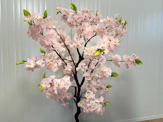 Kersen bloesem kunstboom - afbeelding 10 van  13