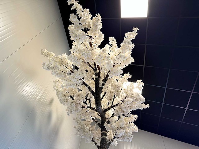 Kersen bloesem kunstboom - afbeelding 18 van  18