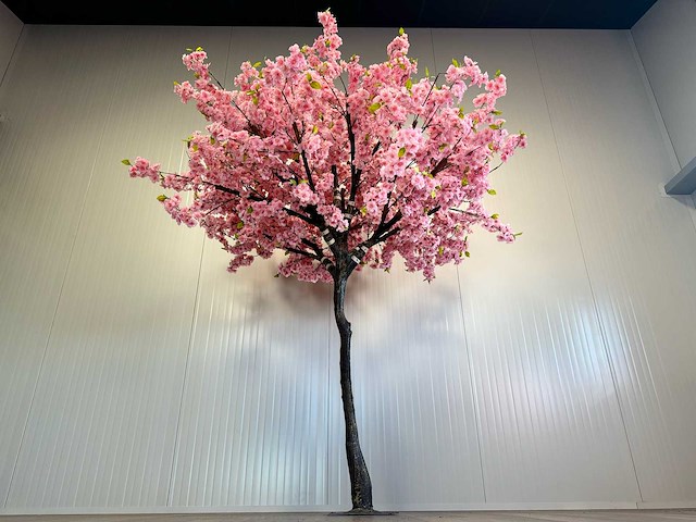 Kersen bloesem kunstboom - afbeelding 10 van  16