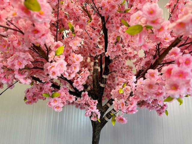 Kersen bloesem kunstboom - afbeelding 12 van  16