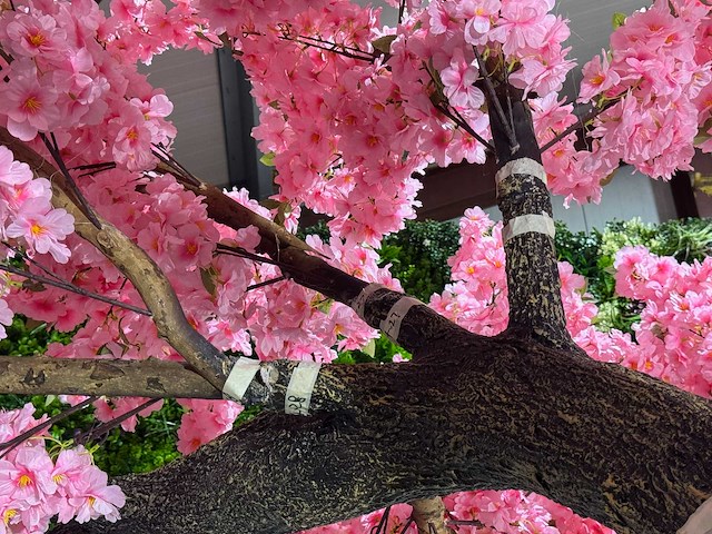 Kersen bloesem kunstboom - afbeelding 13 van  22