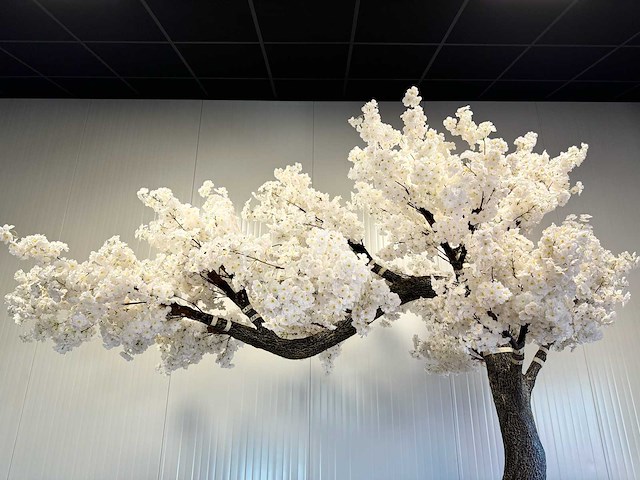 Kersen bloesem kunstboom - afbeelding 13 van  18